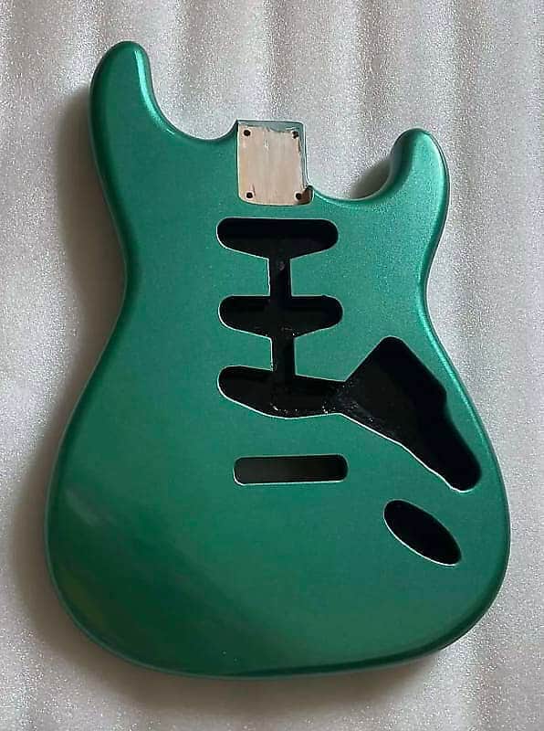 Metallic Green Alder Stratocaster Strat Style Guitar Body image 1