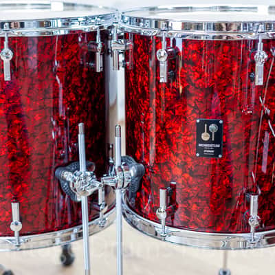 Sonor Momentum Maple Red Pearl 5pc Shell Pack – Made in Germany – New image 6