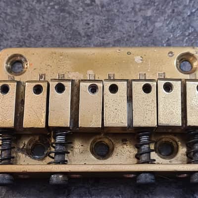 Vintage Mighty Mite Bass Bridge 1970s 1980s Kahler - Brass image 4