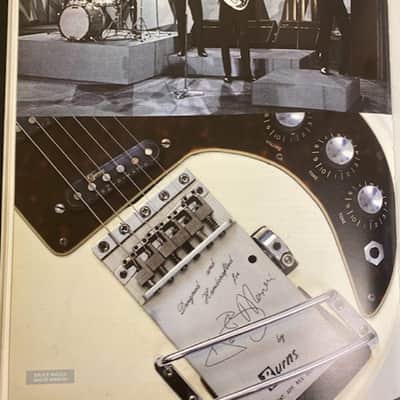 Burns Marvin model Ex  BRUCE WELCH - THE SHADOWS 1964 White image 4