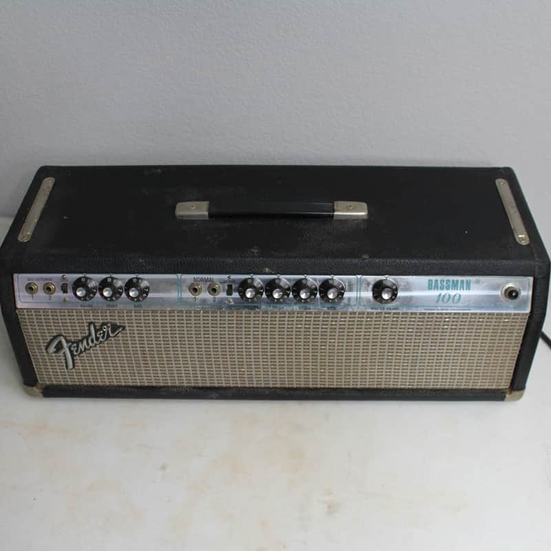 Fender Bassman 100 2-Channel 100-Watt Guitar Amp Head 1970s - Silverface image 1