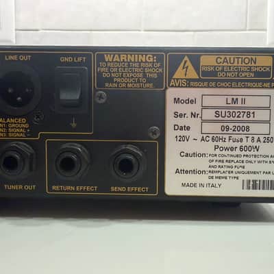 2008 Markbass Little Mark II 500W Bass Amp Head – Made in Italy – Bag Included image 7