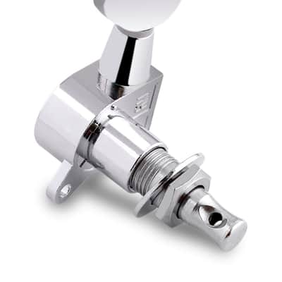 Guitar String Tuning Pegs Tuning Machines Sealed Machine Heads Grover Tuners Tuning Keys Oval Button 3 Left 3 Right for Electric Guitar or Acoustic Guitar Chrome. image 5