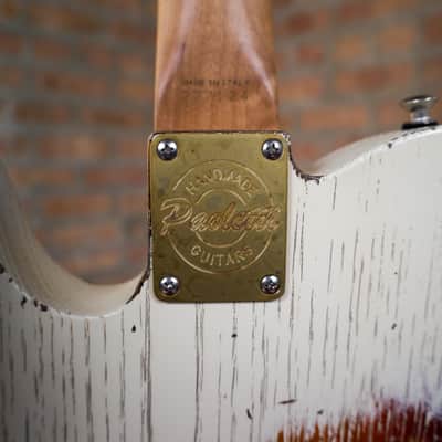 Paoletti Nancy Loft SH “Relic White Over Sunburst” Handcrafted Italian Reclaimed Chestnut Roasted Maple image 15