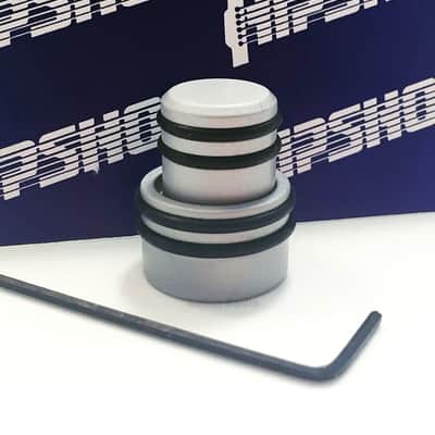 Hipshot O-Ring STACKED Guitar and Bass Control Knob - SATIN CHROME (80610S) image 1
