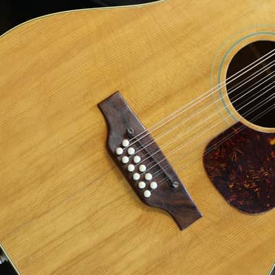 1968 Gibson 12-String B-45 Acoustic Guitar Natural + GB image 4