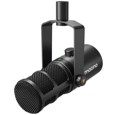 Dynamic Microphone, Usb/Xlr Podcast Pc Microphone With Software, Eq,Tap-To-Mute, Headphone Jack, Gain Knob & Volume Control, Studio Mic For Broadcast, Recording, Streaming & Gaming (Pd400X) image 1