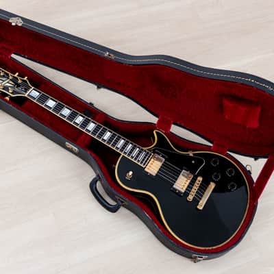 1981 Gibson Les Paul Custom Black Beauty Vintage Guitar, 100% Original w/ Tim Shaw PAFs, Case image 20