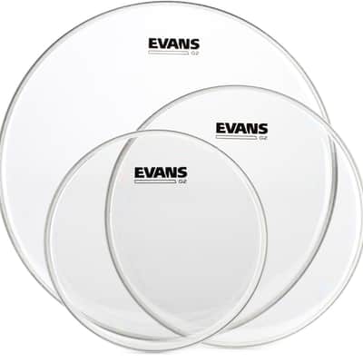 Evans G2 Clear 3-piece Tom Pack - 10/12/16 inch image 1