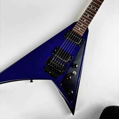 Jackson PS3 1996 Japan* - Blue Transparent over Curly Maple, EMG Pickup upgrades! Heavy duty Jackson Hardshell case included! image 2