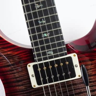 PRS Custom 24 Wood Library Charcoal Cherry burst image 3