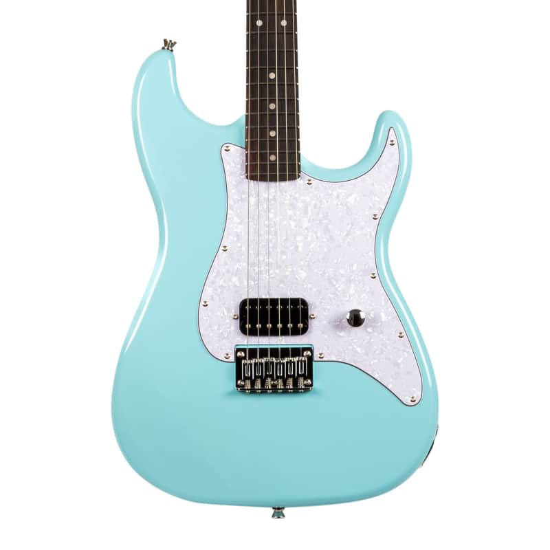 Jet JS-400 Hard Tail Electric Guitar, Blue image 1