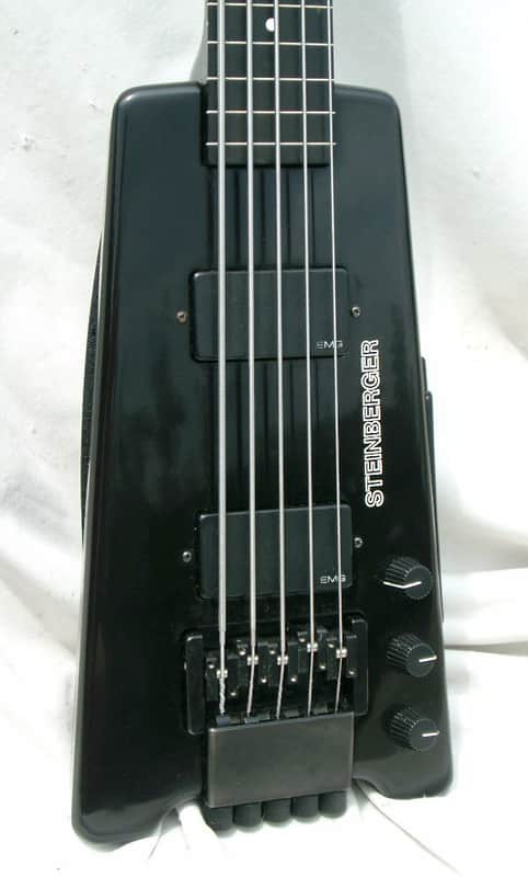 Steinberger XL5 Black 1990 original fretless RARE image 1