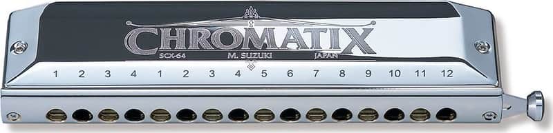 Suzuki SCX-64-C Deluxe Chromatic Harmonica. C image 1