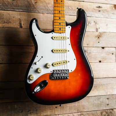 1986 Fender MIJ ST-68 Stratocaster Left Handed In 3 Tone Sunburst image 2