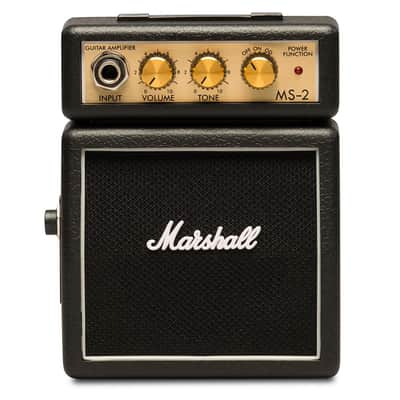 Marshall MS-2 1-watt Battery-powered Micro 1/2 Stack Amp - Black image 1