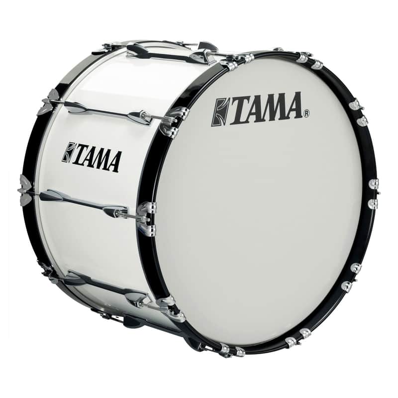 Tama R2214BK-SGW Starlight Marching Bass Drum 22"x14" Sugar White - Marching bass drum image 1