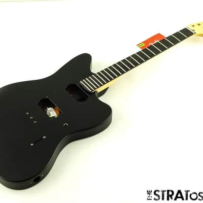 Fender American USA Jim Root Jazzmaster BODY + NECK Mahogany Ebony Flat Black image 1