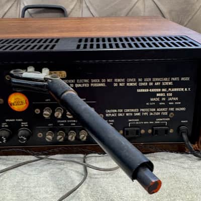 Vintage Harman Kardon 930 Twin Powered Stereo Receiver 1972-1976 - wood/silver image 12