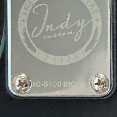 Vintage Indy Custom Shop Elite IC-S100 Black MUSTANG with Competition Stripe! image 12