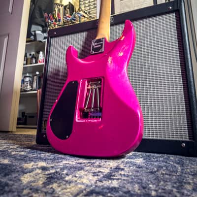 JTal Guitars Modded Charvel 475 1989-91 Custom Pearl Hot Pink Relic image 7