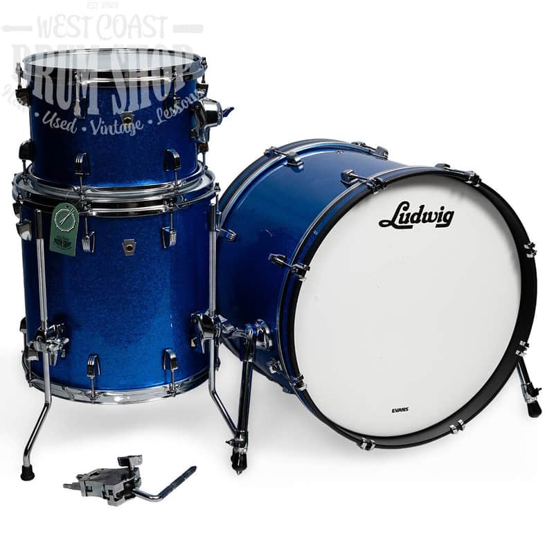 Ludwig NeuSonic 20" Downbeat Blue Super Sparkle Demo/Open Box image 1