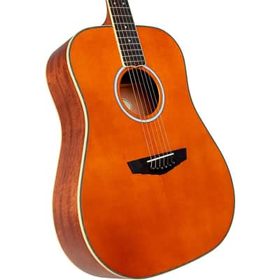 D'Angelico Excel Lexington Dreadnought Acoustic-Electric Guitar - Regular Vintage Natural image 6
