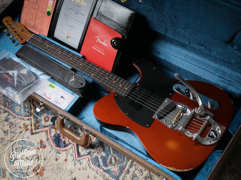 2024 Fender Custom Shop LTD 60s Tele Jazzmaster Bigsby Burnt Copper Relic image 1