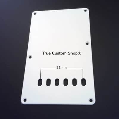 True Custom Shop® 1 ply Matte WHITE 6 Hole Tremolo Cover for Fender Stratocaster image 2