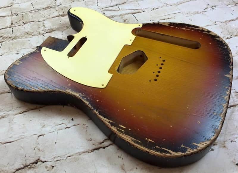 Custom Shop Guitar Relic Aged Nitro Sunburst Body - to fit Telecaster MADE TO ORDER image 1