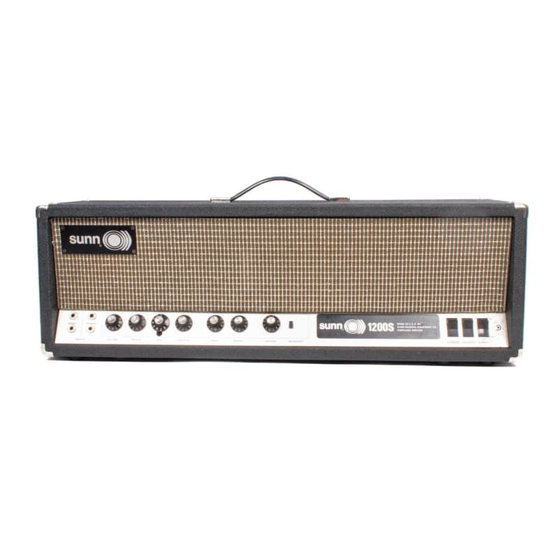 Sunn - 1200S Bass Amp Head w/Cover and Footswitch VINTAGE image 1