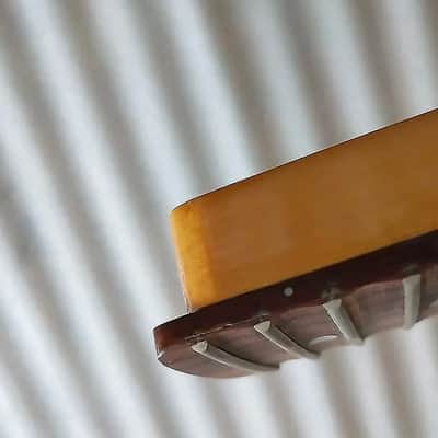 Reversed Head Guitar Strat Style Maple Wood Neck, 22 Frets Rosewood Scalloped Fingerboard Fretboard image 9