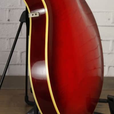 Galanti (Guild) Hollowbody Electric Guitar c1969 Red Burst w/Chip Case #201124 image 14