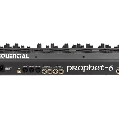 Sequential Prophet-6 Desktop 6-Voice Polyphonic Synthesizer 2018 - 2020 - Black with Wood Sides