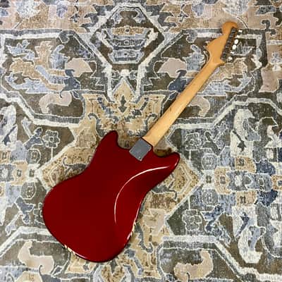 1971 Fender Mustang Competition Red with OHSC all original vintage electric guitar image 6