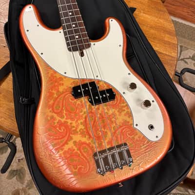 Berly Guitars P Style Bass Pink Paisley Authorized Dealer image 1