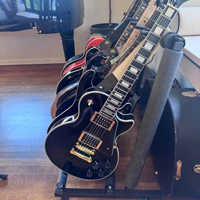 Epiphone Les Paul Custom w/ hard shell case - Ebony image 11