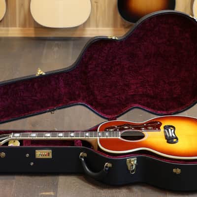 2018 Gibson Custom Shop SJ-200 Regal Jumbo Acoustic Guitar Sunburst + COA OHSC image 21