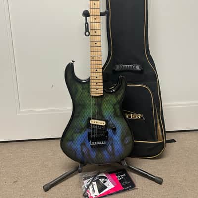Kramer Baretta Viper Snakeskin Electric Guitar - Green Blue Fade image 1