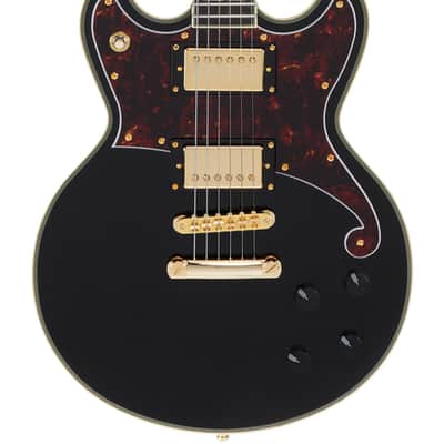 D'Angelico Deluxe Brighton - Solid Black (DADBRISBK2GS) image 4