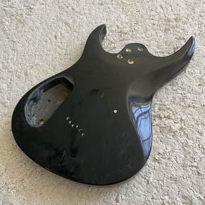 Black HH Double Cutaway Guitar Solid Body image 5