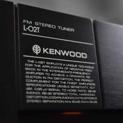 Kenwood L-02T FM Stereo Tuner w/ Original Box In Near Mint Condition image 5