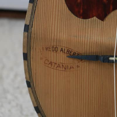 ANTIQUE BOWLBACK MANDOLIN ITALY ‘ALFREDO ALBERTINI CATANIA No. 65’ image 6