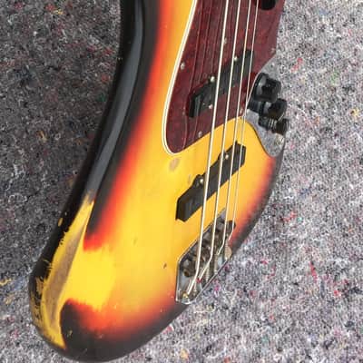 Fender Jazz Bass 1966 - Sunburst Dot and Binding image 5