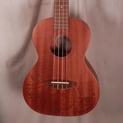 Luna Tattoo Mahogany Tenor Ukulele with gig bag NEW Tenor Uke TTN MAH image 2