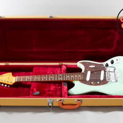 1999 Fender Japan CIJ MG69-65 ’69 Reissue Mustang Sonic Blue w/ Tweed HSC image 2