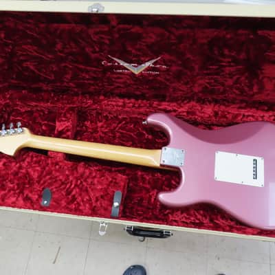 2007 Fender Custom Shop Masterbuilt Custom Classic Relic Strat, Burgundy Mist Metallic image 12
