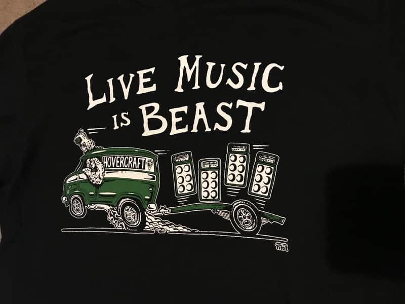 Hovercraft Amps Sasquatch Van 6x12 monster 2018 design black Tshirt 2018 Black image 1