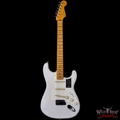 Fender American Ultra Luxe Vintage '50s Stratocaster Ash Body  Maple Fingerboard White Blonde 8.1 lbs image 3