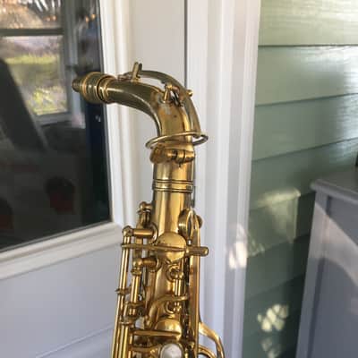 CONN GOLD PLATED ALTO STENBERG PORTRAIT RARE 1929 CHU BERRY FINISH 97% SAX SAXOPHONE ENGRAVING CRISP image 11